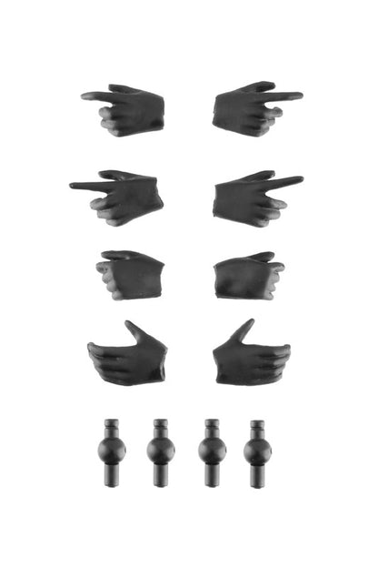 LittleArmory [LA-OP22] Gun Holding Hand for Megami Device Black Plastic Model - Image 2