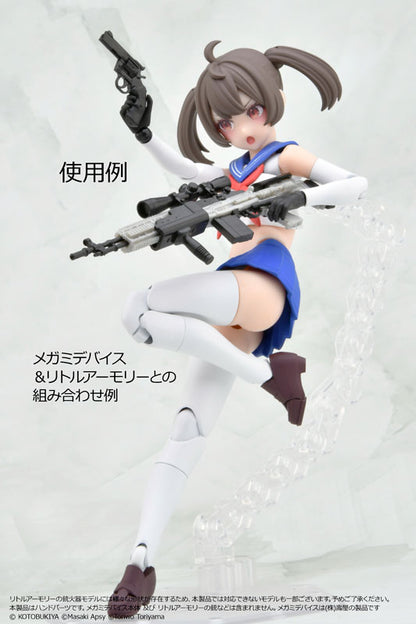 LittleArmory [LA-OP22] Gun Holding Hand for Megami Device Black Plastic Model - Image 3