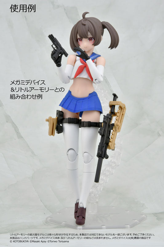 LittleArmory [LA-OP22] Gun Holding Hand for Megami Device Black Plastic Model - Image 6