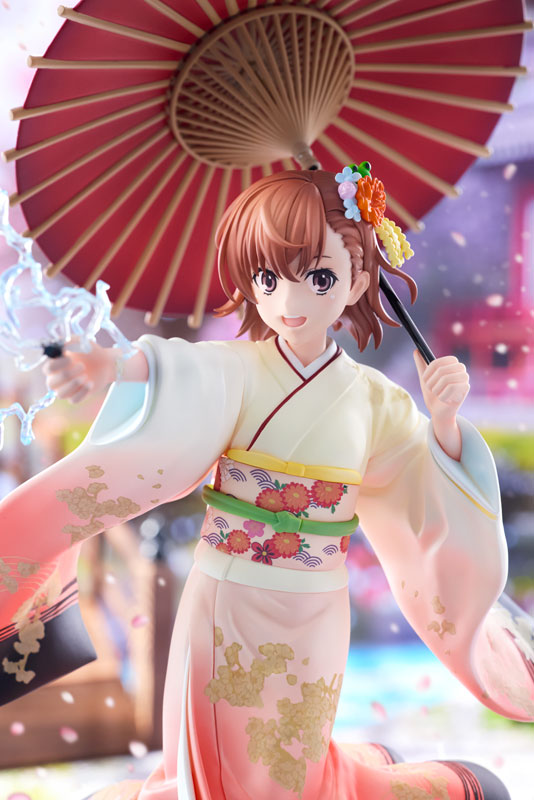 KDcolle A Certain Scientific Railgun T Mikoto Misaka Furisode Kimono ver. 1/7 Figure - Image 3