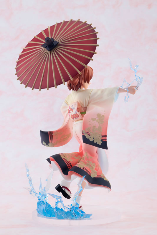 KDcolle A Certain Scientific Railgun T Mikoto Misaka Furisode Kimono ver. KADOKAWA Special Set 1/7 Figure - Image 8