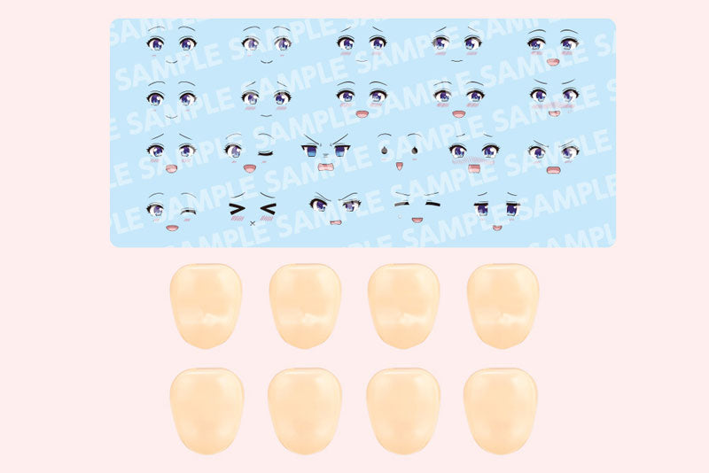 Sousai Shoujo Teien CUSTOMIZED FACE & DECAL SET Vol.10 Ritsuka Saeki Type A - Image 10