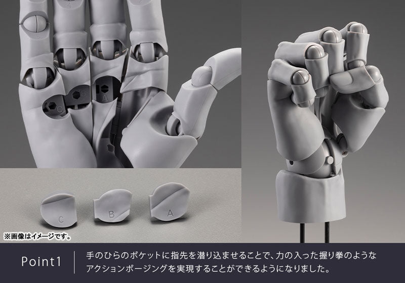 Takahiro Kagami ARTIST SUPPORT ITEM HAND MODEL MEN'S/R -WHITE- Action Figure - Image 12