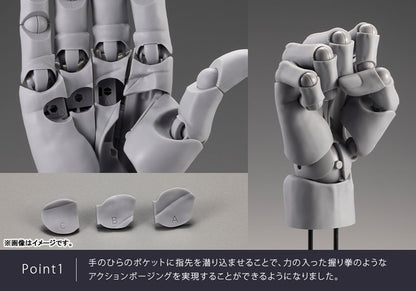Takahiro Kagami ARTIST SUPPORT ITEM HAND MODEL MEN'S/R -WHITE- Action Figure - Image 12