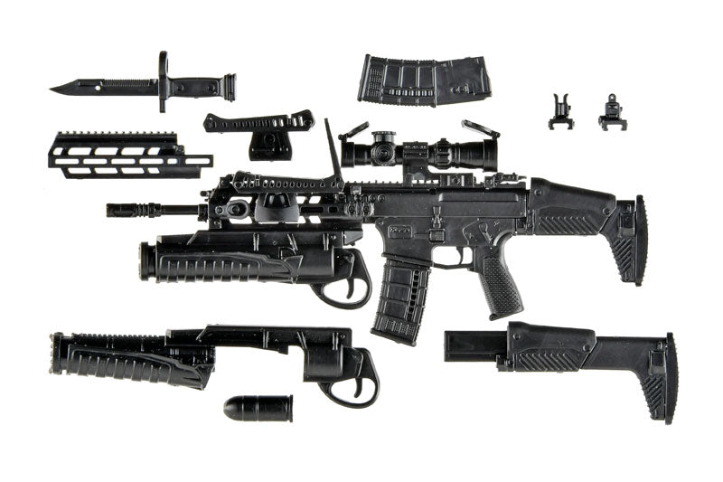 LittleArmory [LA112] 20 Model Rifle & Grenade Launcher 1/12 Plastic Model - Image 2