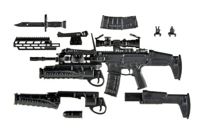 LittleArmory [LA112] 20 Model Rifle & Grenade Launcher 1/12 Plastic Model - Image 2