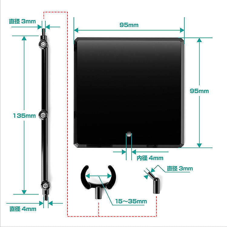 Simple Stand x3 BLACK for Figures & Models - Image 11