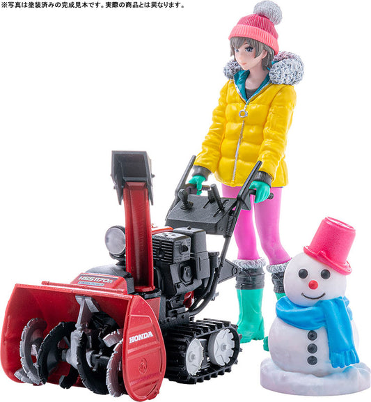 PLAMAX MF-62 Minori with Honda Small Snow Plow HSS1170n (JX) 1/20 Plastic Model - Image 2