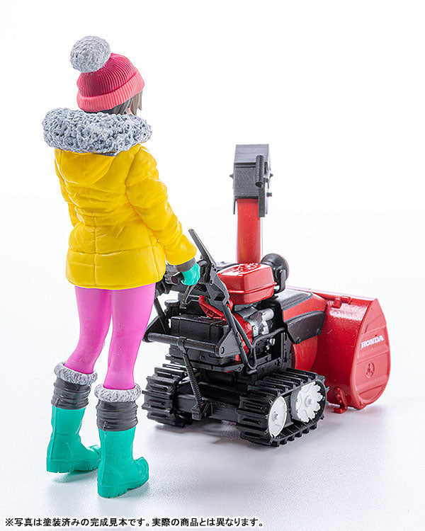 PLAMAX MF-62 Minori with Honda Small Snow Plow HSS1170n (JX) 1/20 Plastic Model - Image 4