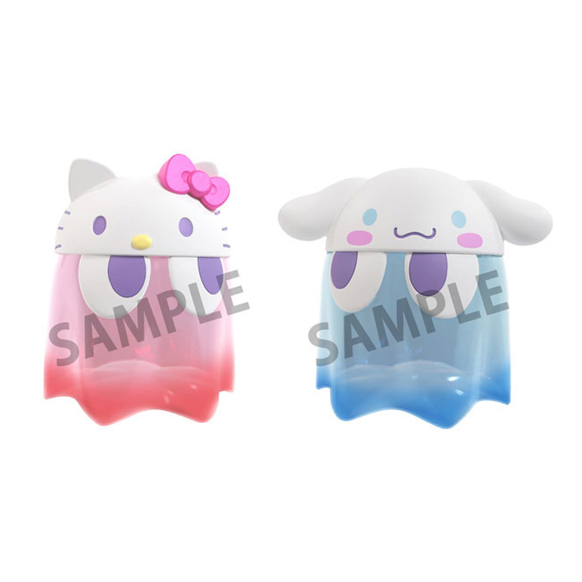 Pac-Man x Sanrio Characters Chibi Collect Figure Deluxe Ghost Cinnamoroll Clear Color ver. - Image 1