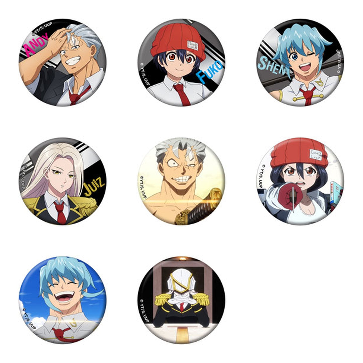 Undead Unluck Chara Badge Collection 8Pack BOX - Image 1