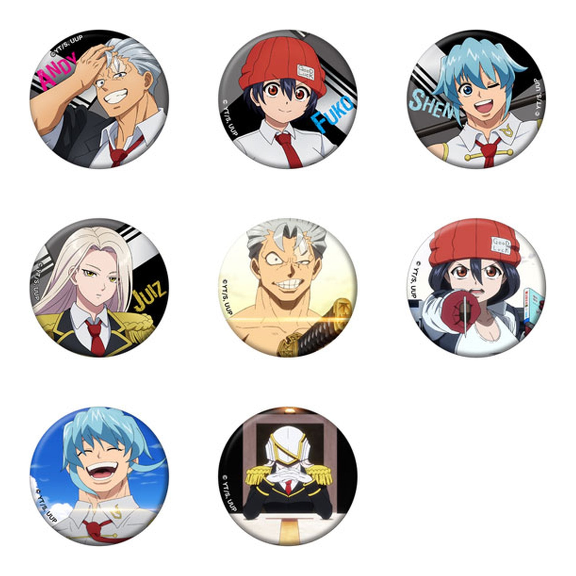 Undead Unluck Chara Badge Collection 8Pack BOX - Image 1