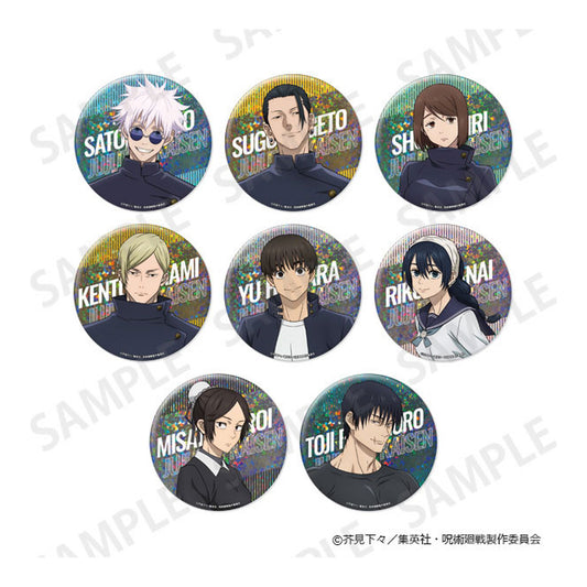 Jujutsu Kaisen "Hidden Inventory/Premature Death" Large Sparkly Tin Badge Collection 8Pack BOX - Image 1