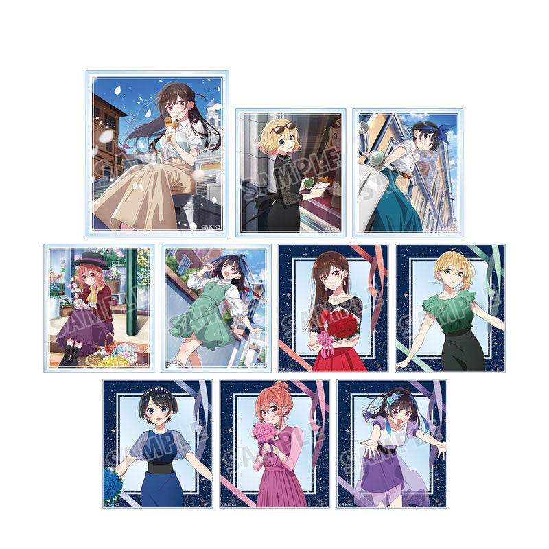 TV Anime Rent-A-Girlfriend Trading Acrylic Card 10 Pack BOX - Image 2