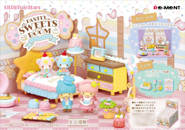 Sanrio LittleTwinStars PASTEL SWEETS ROOM 8Pack Box - Image 3