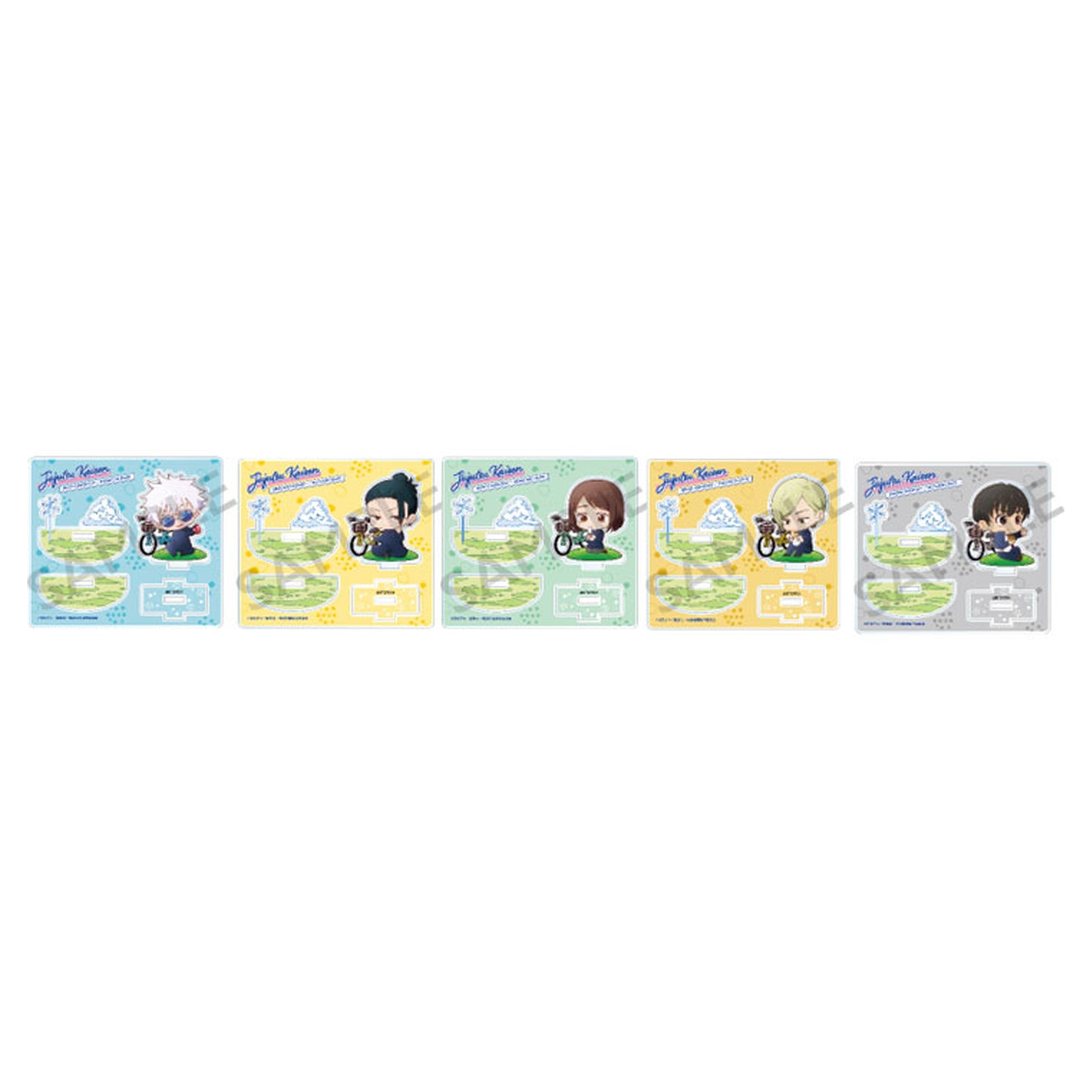 Jujutsu Kaisen Tradable Swaying Chibi Character Acrylic Stands Resting ver. 5Item Set - Image 1