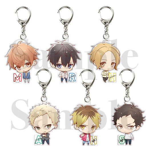 "Movie Given Hiiragi mix" Trading Initial Keychain Complete Set - Image 1