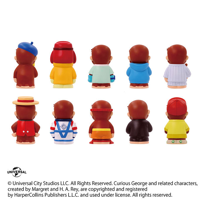 Curious George Sofubi Puppet Mascot 10Pack BOX - Image 3
