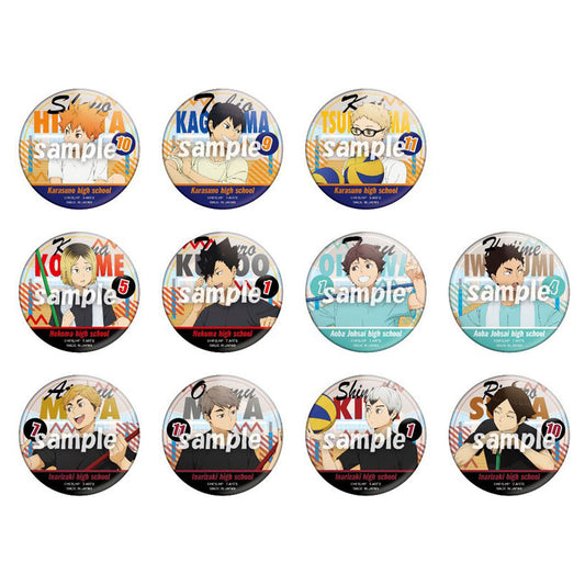 Color Palette Haikyuu!! Clean-up Tin Badge 11Pack BOX - Image 1