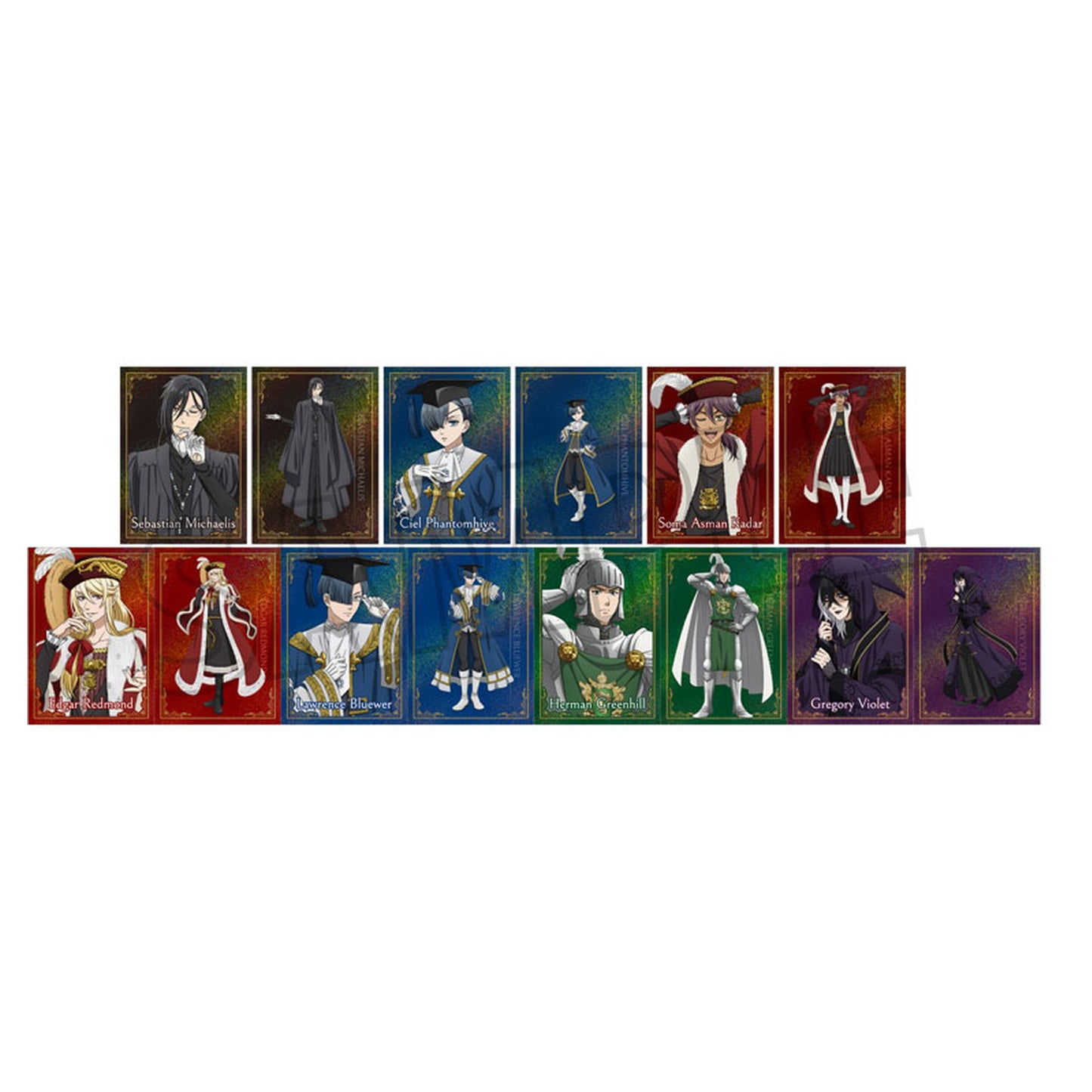 Black Butler: Public School Arc Hologram Picture Collection 7Pack BOX - Image 1