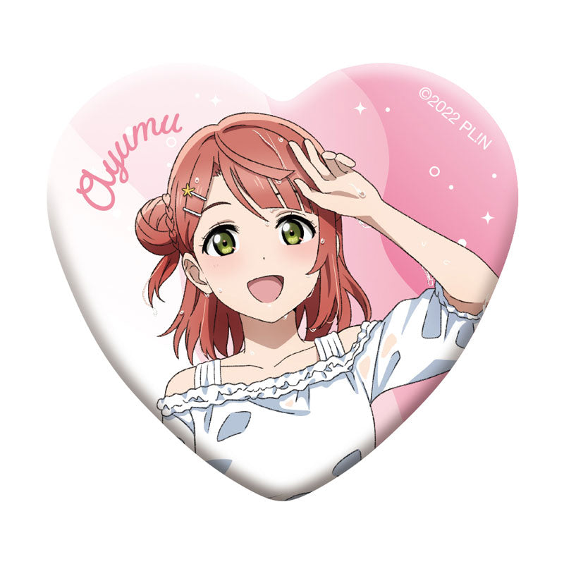 Love Live! Nijigasaki High School Idol Club Heart Shaped Chara Badge Collection 13Pack BOX - Image 3