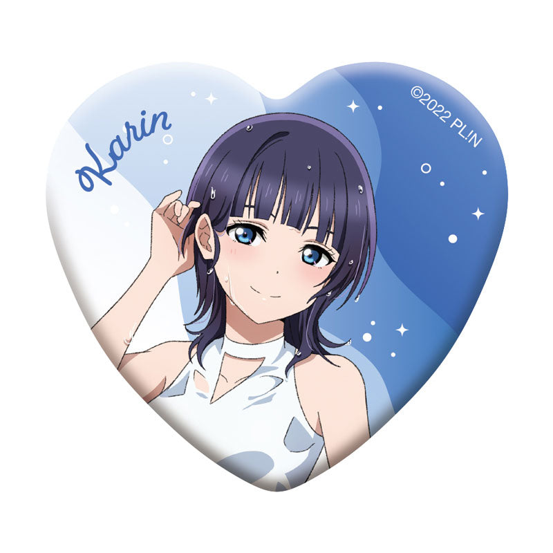 Love Live! Nijigasaki High School Idol Club Heart Shaped Chara Badge Collection 13Pack BOX - Image 6
