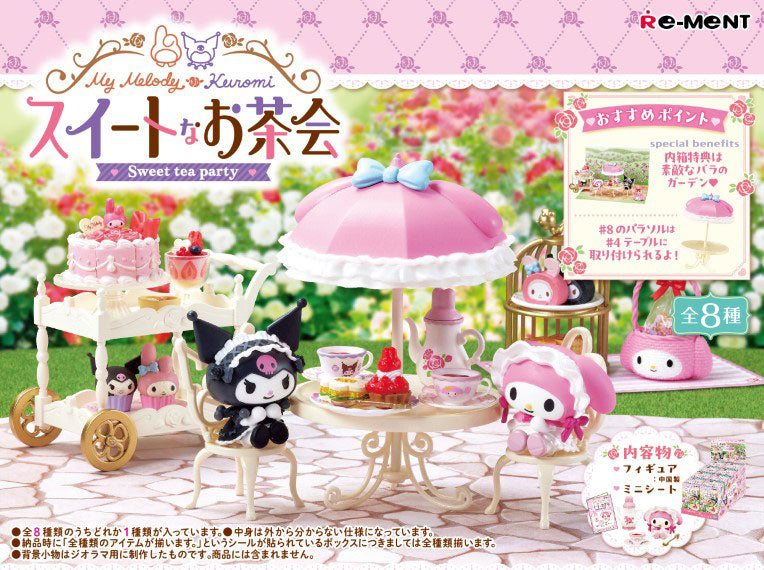 Sanrio My Melody Kuromi Sweet Tea Party 8Pack BOX - Image 2