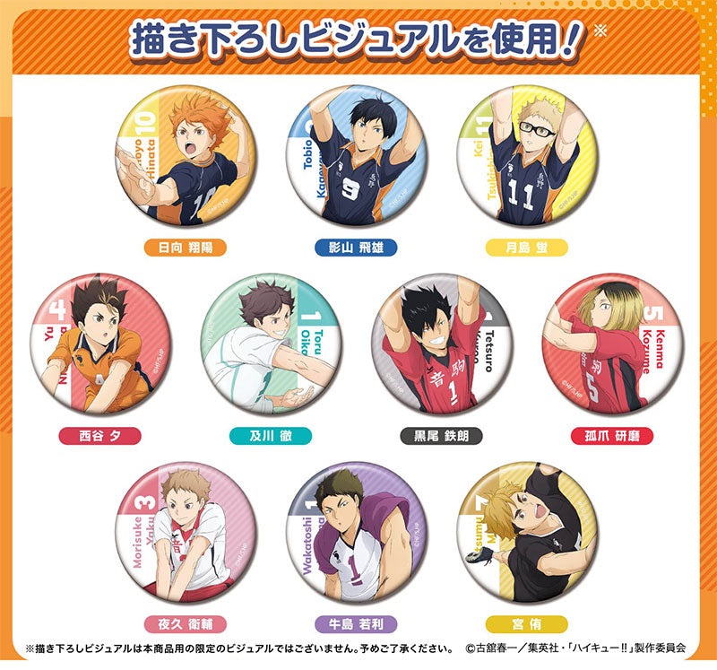 Tin Badge Collection Haikyuu!! 10Pack BOX - Image 2