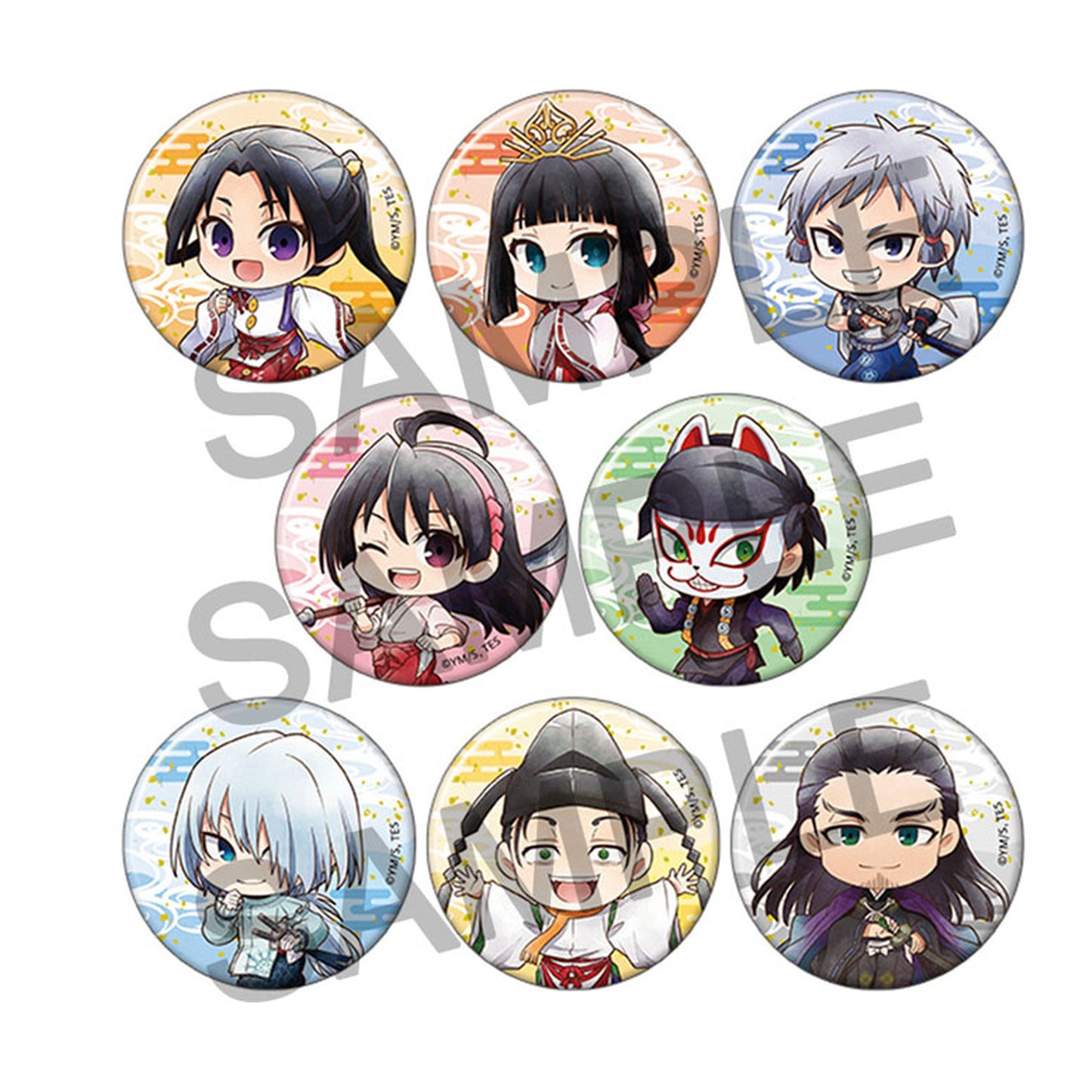 The Elusive Samurai Chara Badge Collection 8Pack BOX - Image 1