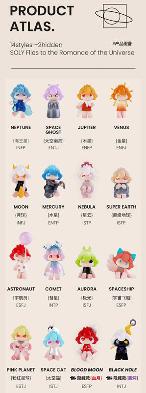 SOLY Flies to the Romance of the Universe Series Trading Figure 6Pack BOX - Image 3
