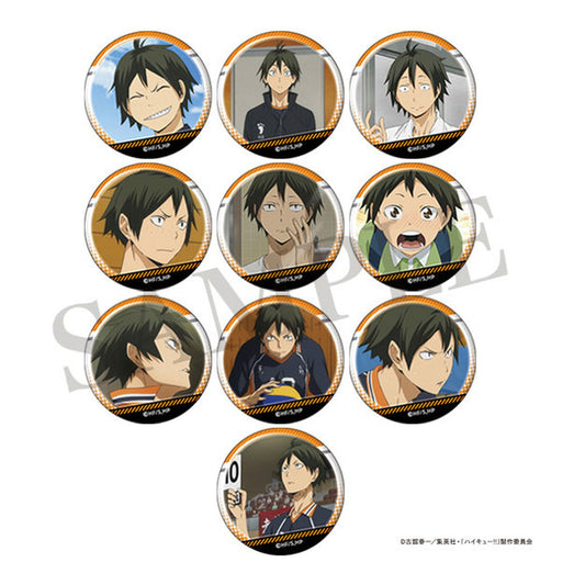 Haikyuu!! Yamaguchi Scene Photo Trading Tin Badge 10Pack BOX - Image 1