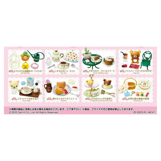 Rilakkuma Akogare no British Tea Time 8Pack BOX - Image 1