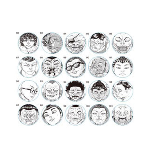 Bakidou Tin Badge 20 Type Assortment (100pcs.) - Image 1