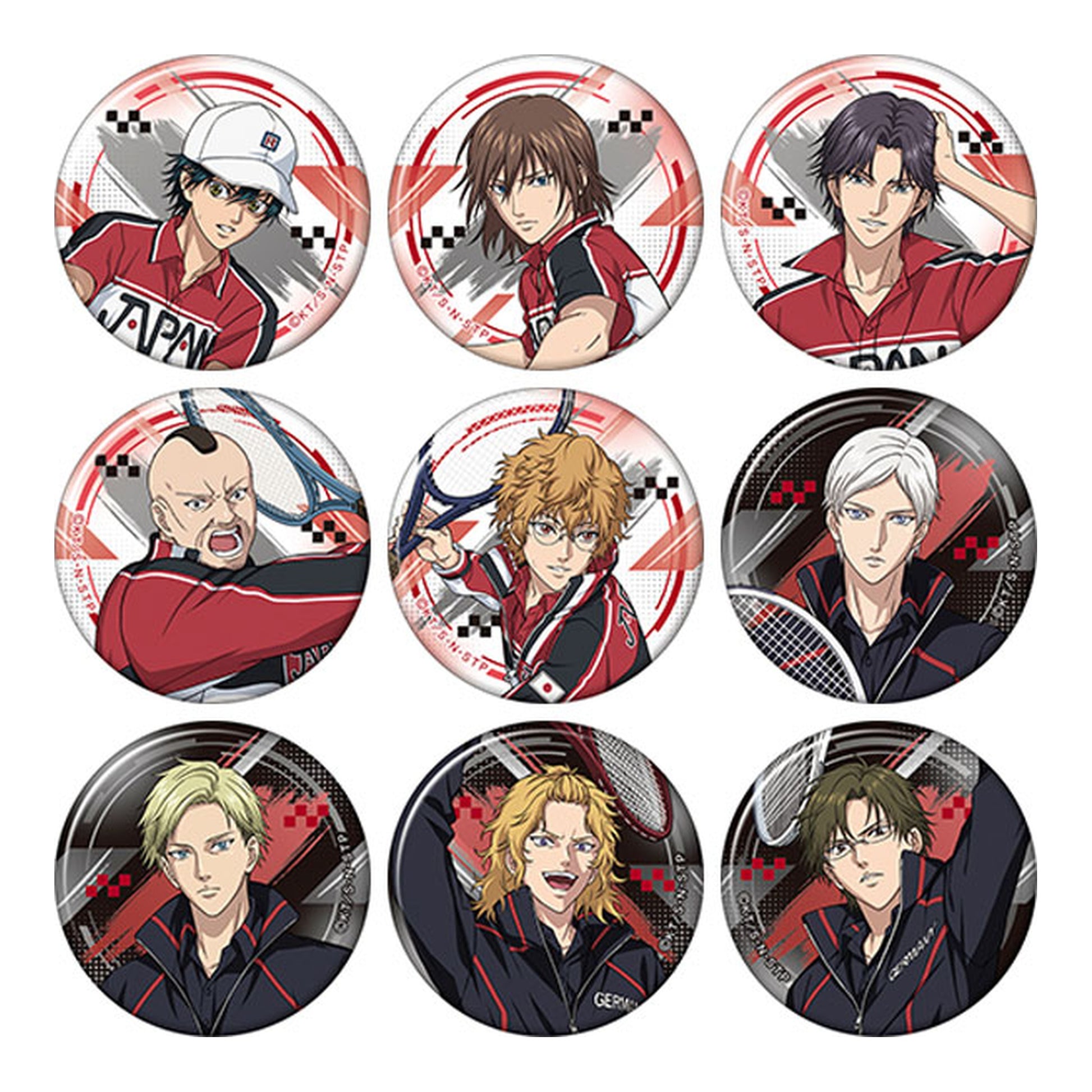 The New Prince of Tennis Chara Badge Collection 9Pack BOX - Image 1