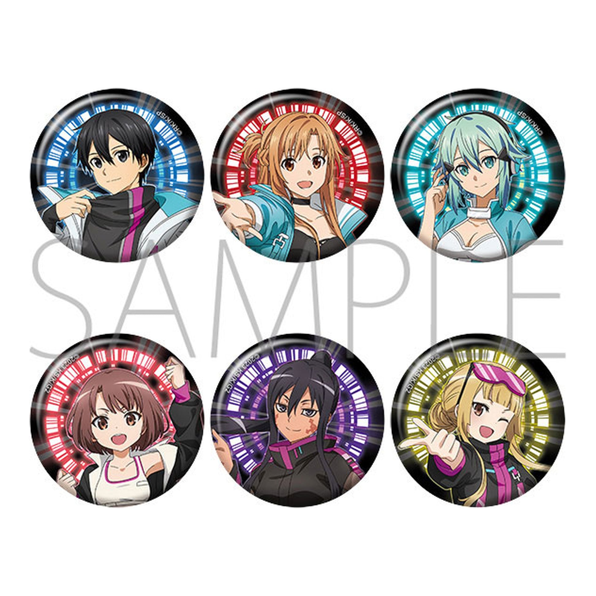 Sword Art Online Chara Badge Collection 6Pack BOX - Image 1