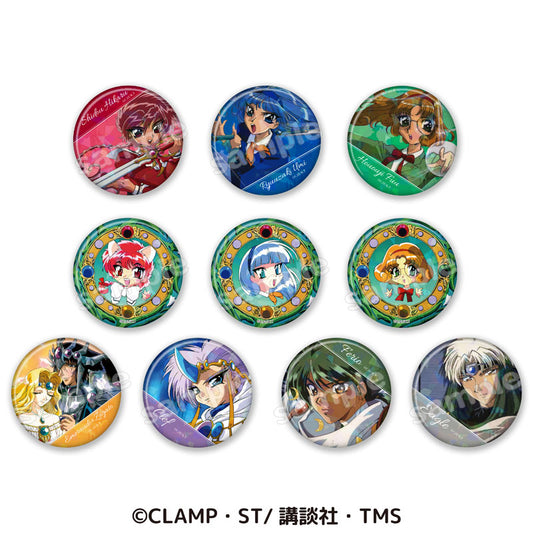 Magic Knight Rayearth Hologram Tin Badge Collection 10Pack BOX - Image 2