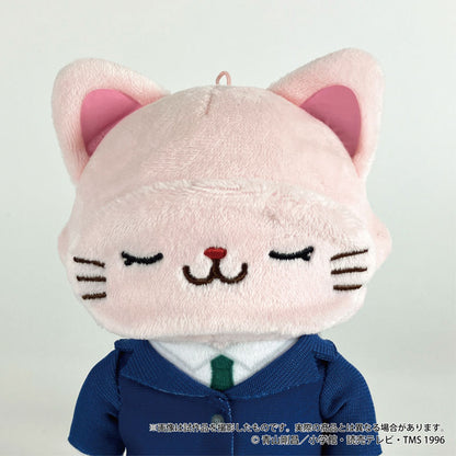 Detective Conan Ran Mouri Plush Keychain with Eye Mask - Image 2
