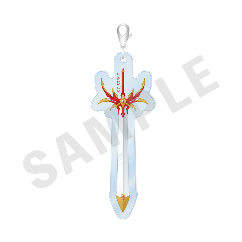 TV Anime Magic Knight Rayearth Trading Acrylic Charm B 6 Item Set - Image 5