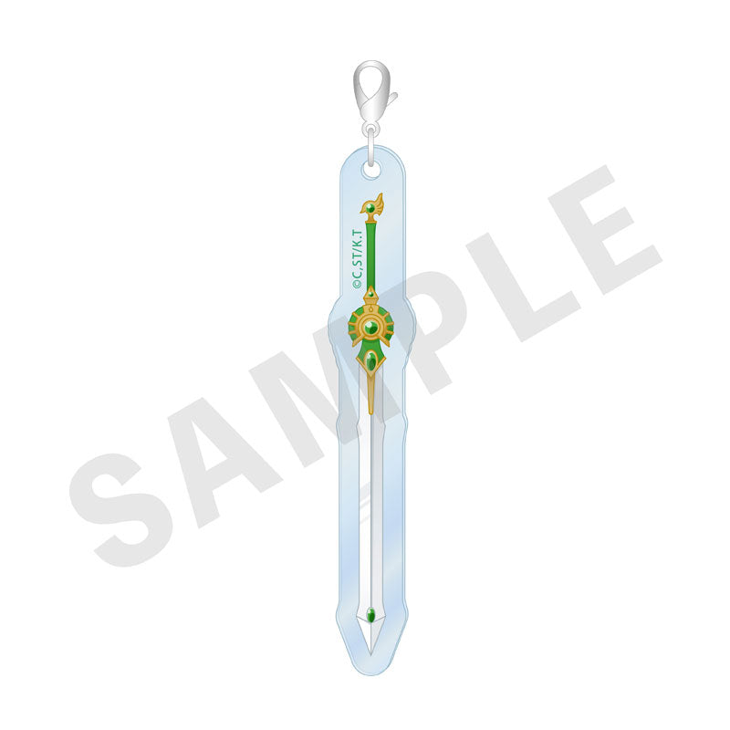 TV Anime Magic Knight Rayearth Trading Acrylic Charm B 6 Item Set - Image 7