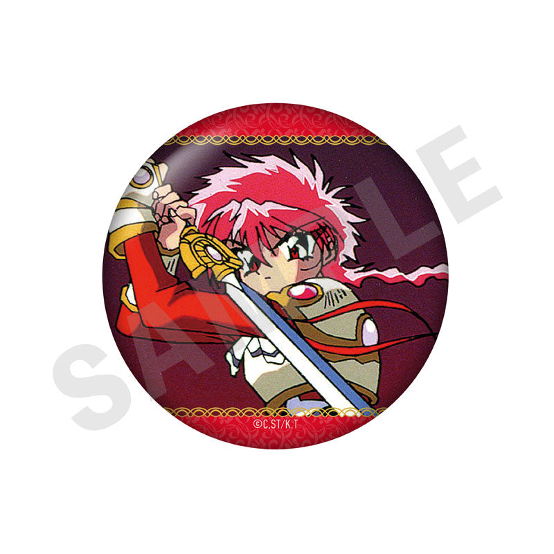 TV Anime Magic Knight Rayearth Trading Tin Badge A 8Pack BOX - Image 2