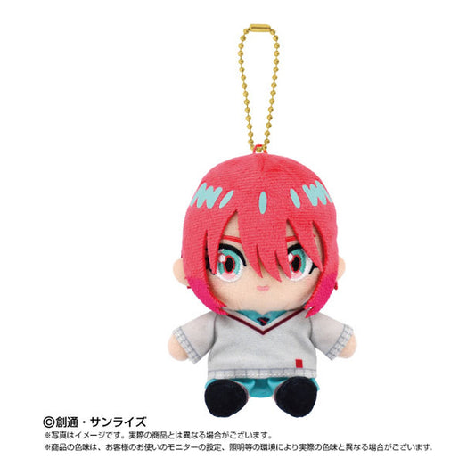 Chibi Sitting Plush Mascot Mobile Suit Gundam GQuuuuuuX Amate Yuzuriha (MACHU) - Image 1