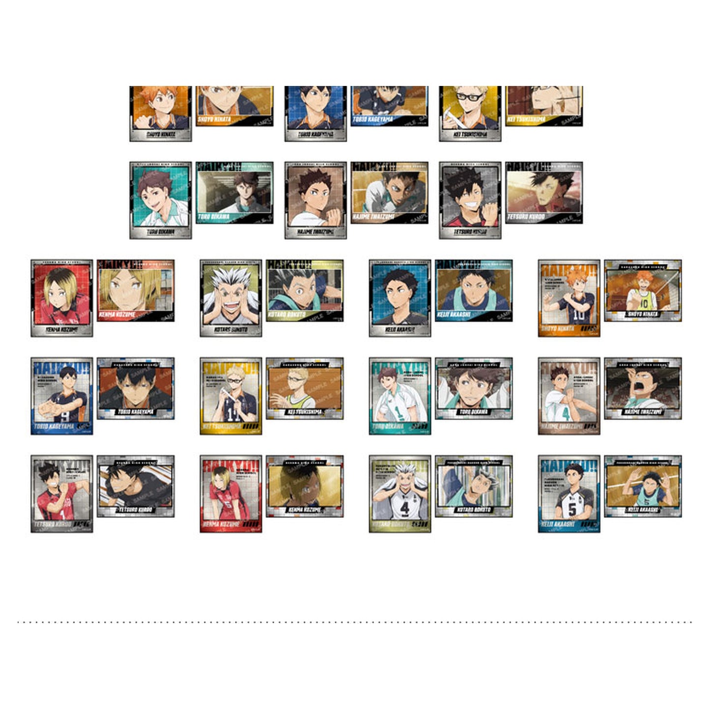 Haikyuu!! Metal Sticker Collection -Warm-up Exercises- 18Pack BOX - Image 1