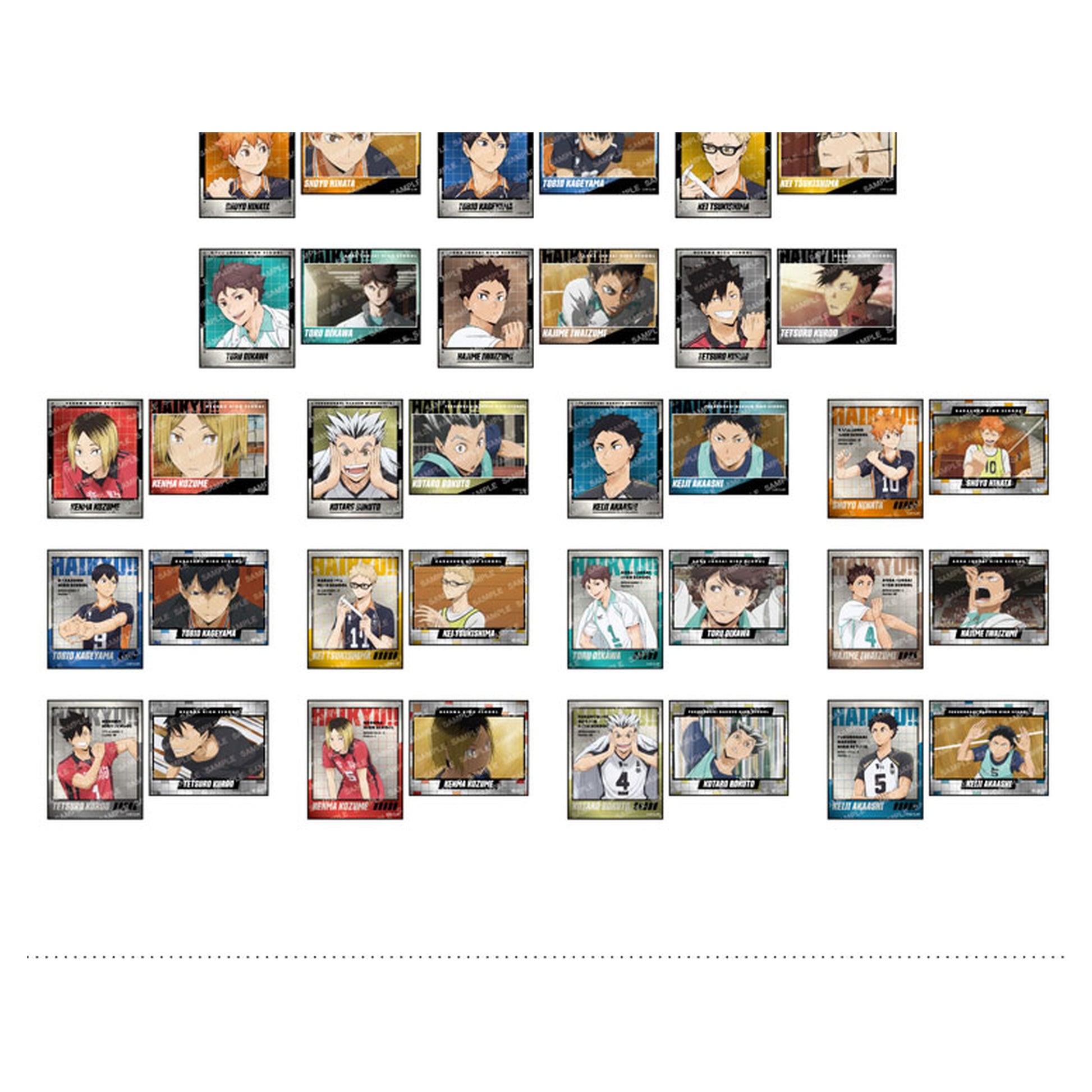 Haikyuu!! Metal Sticker Collection -Warm-up Exercises- 18Pack BOX - Image 1