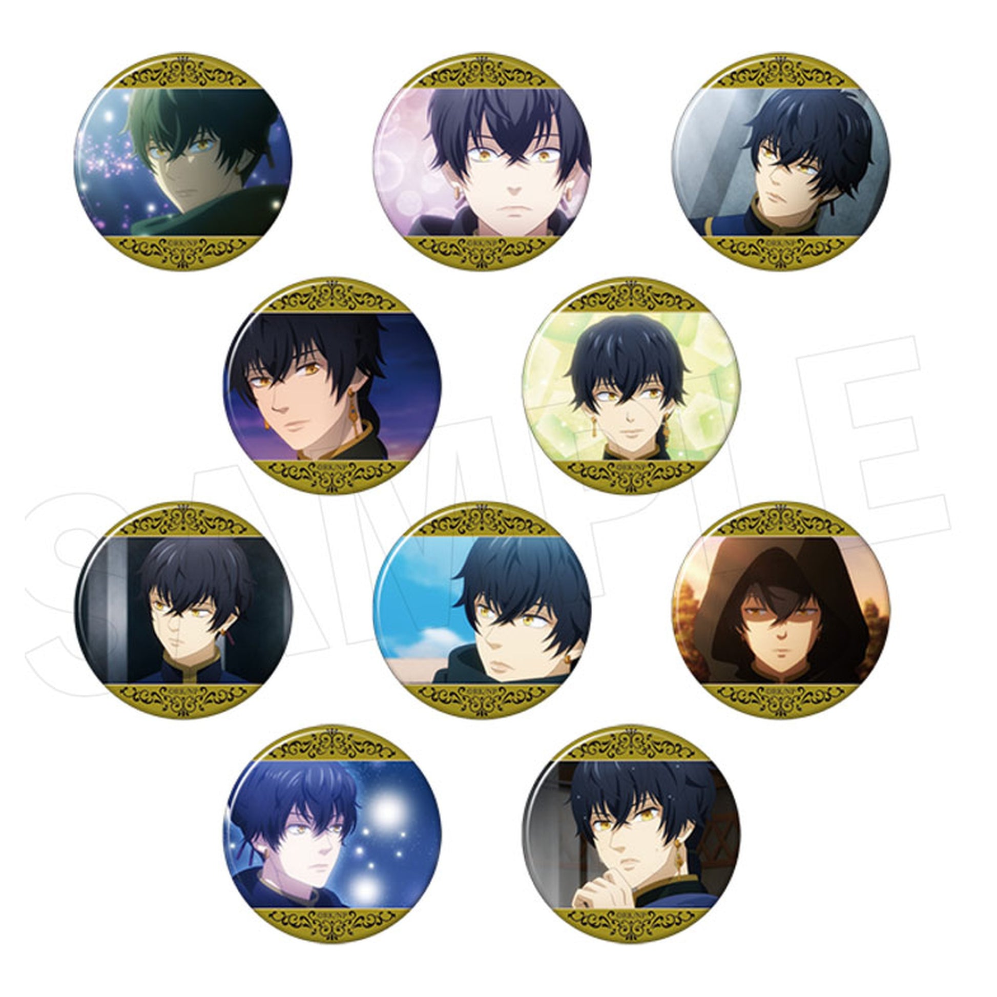Hoshi Furu Oukoku no Nina Azure Scene Photo Trading Tin Badge 10Pack BOX - Image 1
