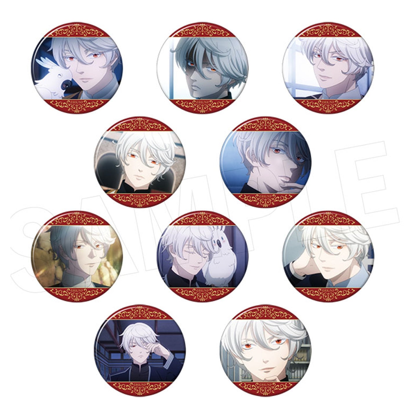 Hoshi Furu Oukoku no Nina Sett Scene Photo Trading Tin Badge 10Pack BOX - Image 1