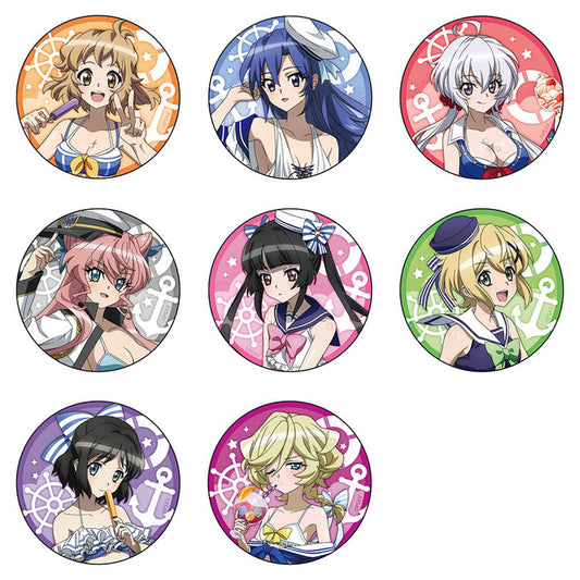 Senki Zesshou Symphogear XV New Illustration Trading Tin Badge (Marine Sailor Swimsuit) 8Pack BOX - Image 1