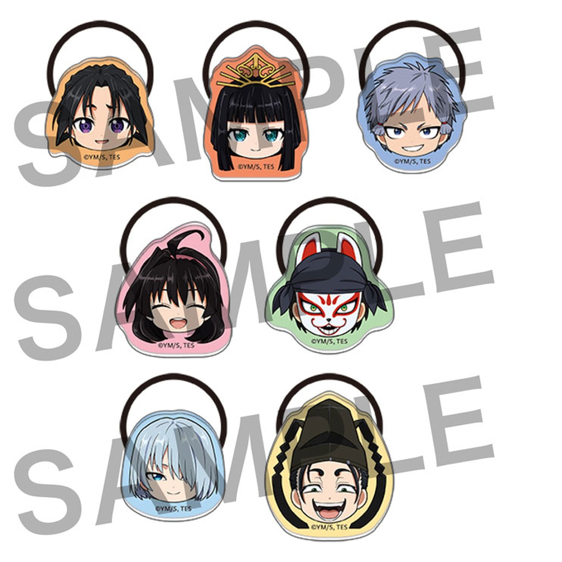 The Elusive Samurai Acrylic Hair Tie Collection 7Pack BOX - Image 1