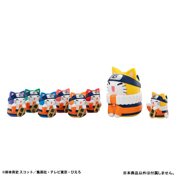 MEGA CAT PROJECT NARUTO Nyaruto! Colorful Maneki Neko FORTUNE 6Pack BOX - Image 8