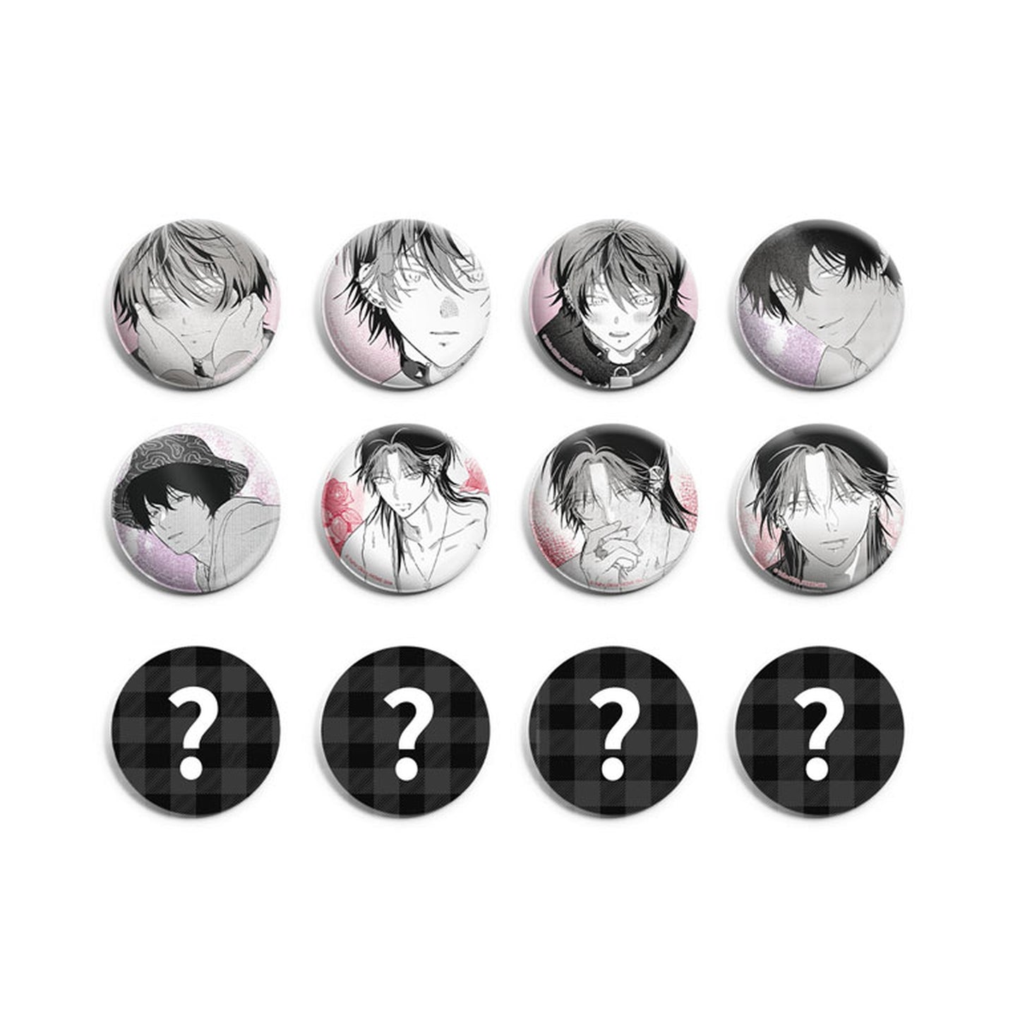 PUNKS TRIANGLE Comic Re:Dating Series Trading Tin Badge 12Pack BOX - Image 1