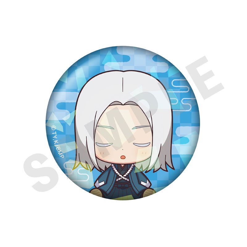 TV Anime "The Blue Wolves of Mibu" Good Night Series Trading Hologram Tin Badge 7Item Set - Image 2